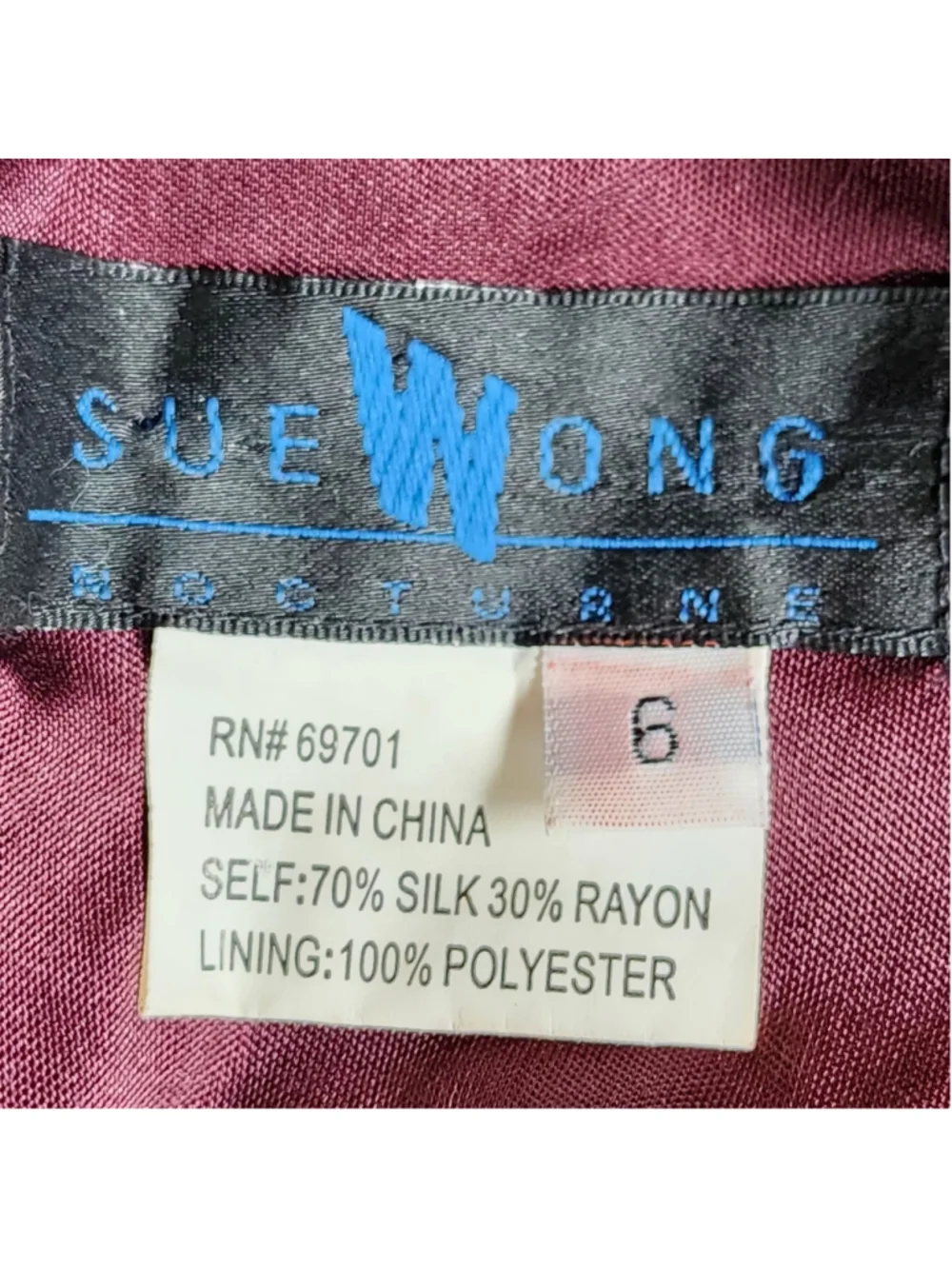 Vintage Sue Wong Nocturne Silk Dress Set 6 Beaded Asymmetric High Low Whimsigoth